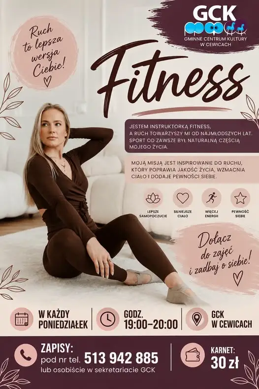Nowe zajęcia fitness w GCK Cewice – start już dziś!