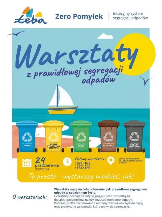 Łeba: warsztaty „Zero Pomyłek” nauczą segregacji odpadów