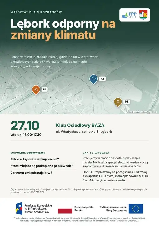 Lębork zaprasza na warsztat o adaptacji do zmian klimatu