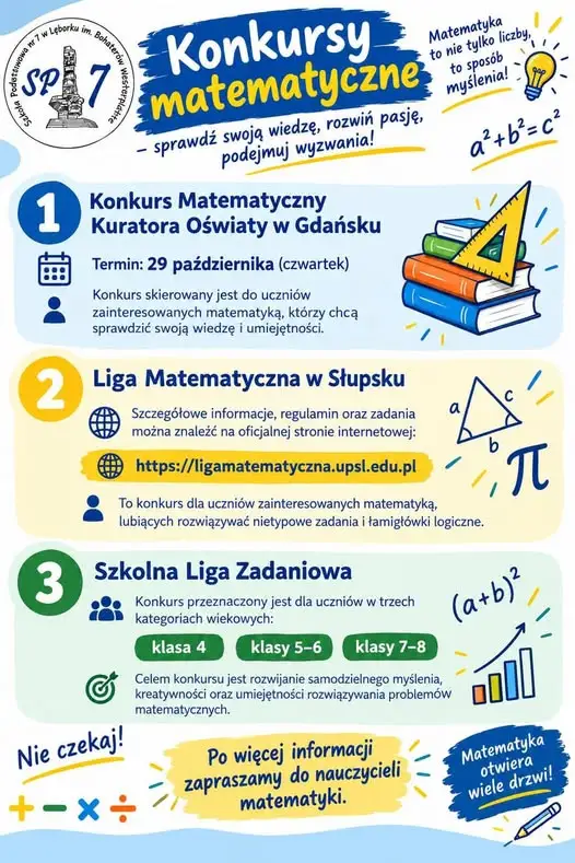 Matematyczne wyzwania w Szkole Podstawowej nr 7 w Lęborku